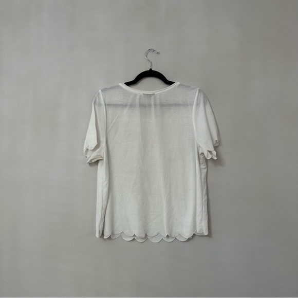 TOPSHOP scalloped hem tee - Picture 2 of 2